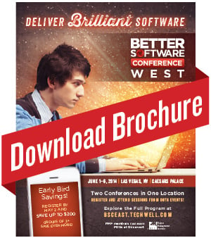 Download the Better Software Conference West Brochure